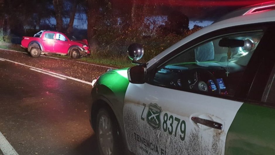 El accidente se registró en el acceso sur del acceso a El Carmen. (Foto: @CarabNuble). 